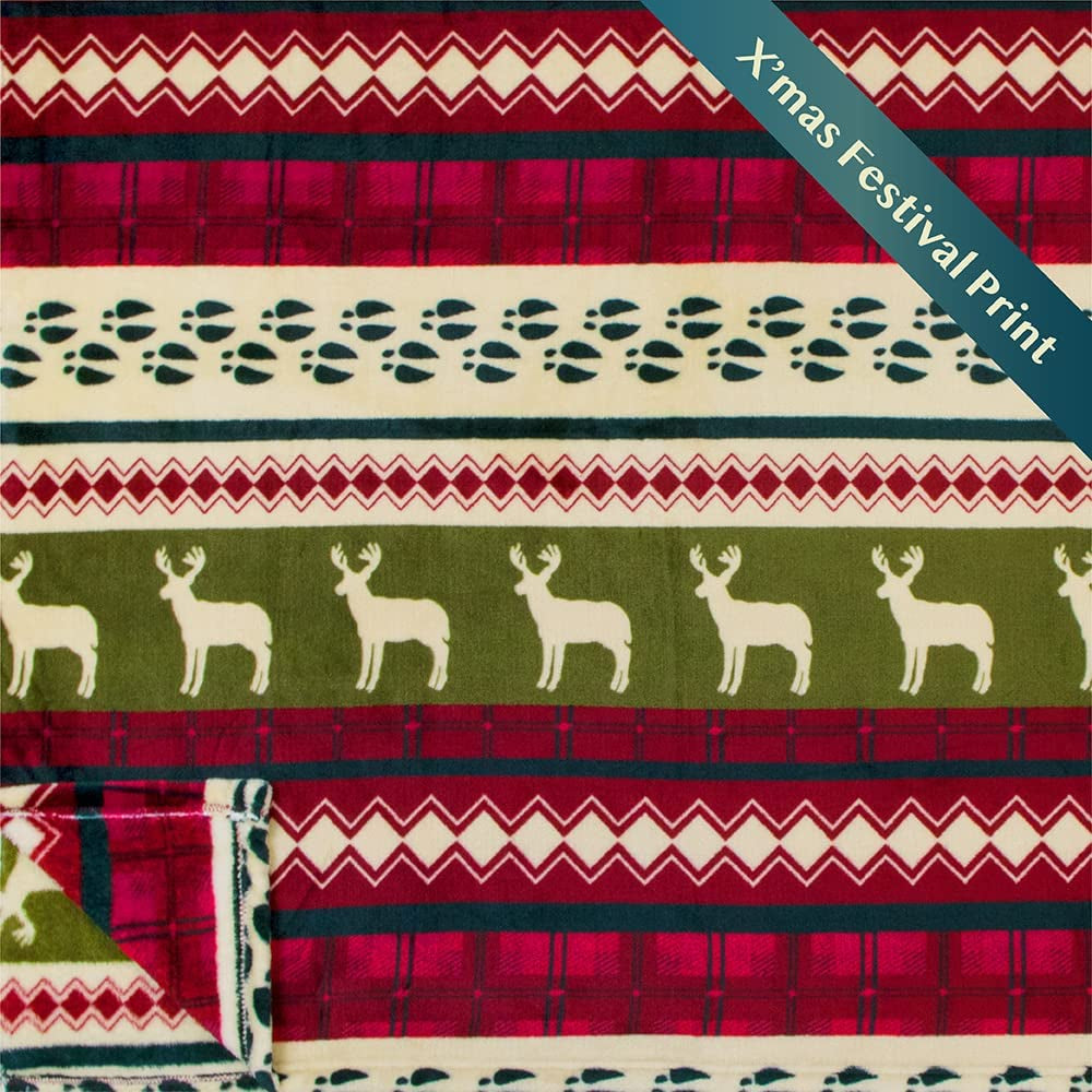 Fleece Christmas Throw Blanket