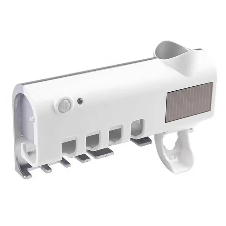 Wall-Mounted Dispensing/Sterilizing Toothbrush Holder