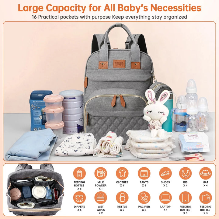 All-in-One Baby Diaper Bag