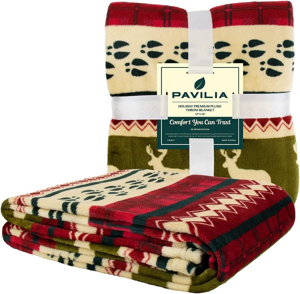 Fleece Christmas Throw Blanket