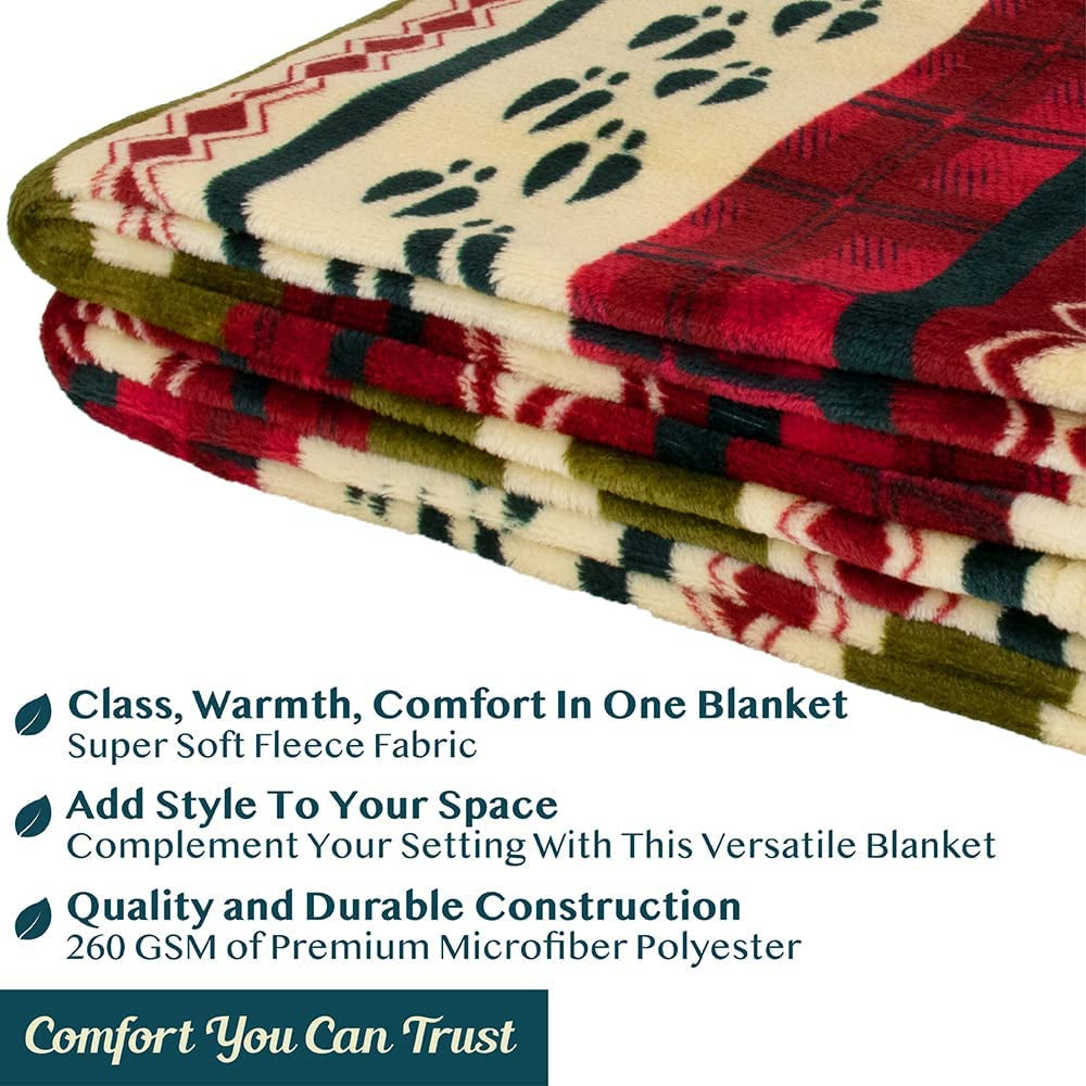 Fleece Christmas Throw Blanket