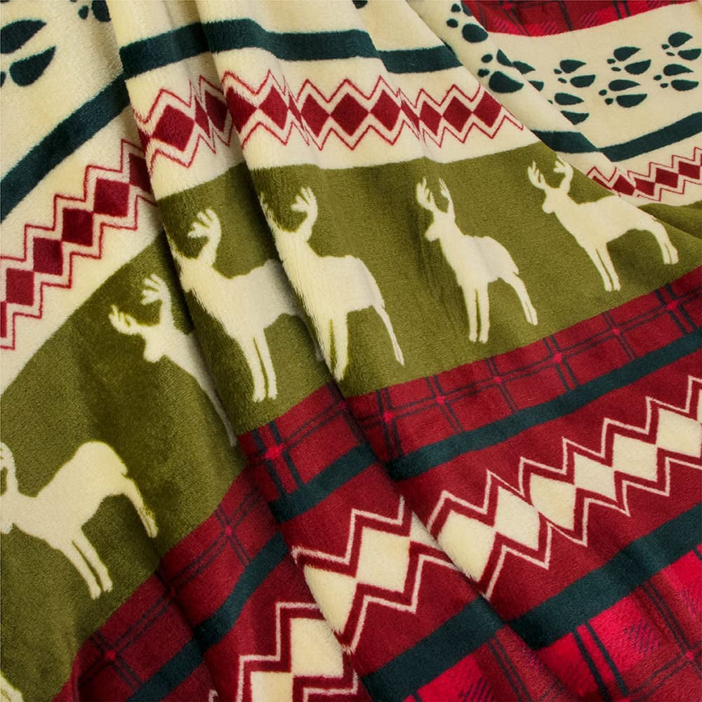 Fleece Christmas Throw Blanket