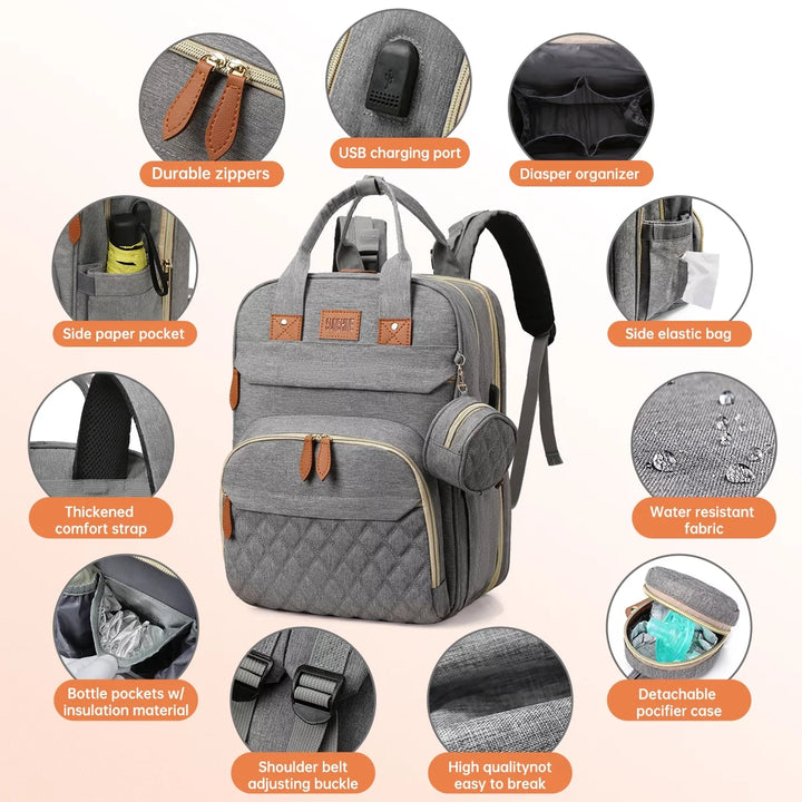 All-in-One Baby Diaper Bag